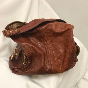 Supple chestnut leather Botkier purse hobo bag EUC